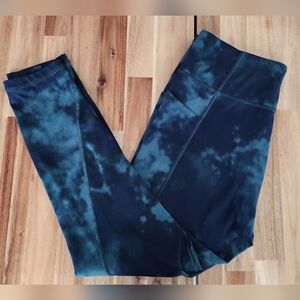 Victoria's Secret Green Tie-Dye Leggings. Size 14.